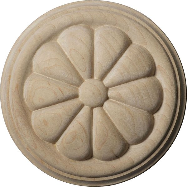 Ekena Millwork 5"W x 5"H x 3/4"P Reese Round Rosette, Alder ROS05X05REAL